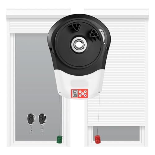 ANGDI Ouvre-Porte de Garage Automatique à enroulement, ouvre-Porte de Garage Intelligent avec Force de Traction de 800 N, 2 télécommandes, ouvre-Porte électrique pour Garage, entrepôt