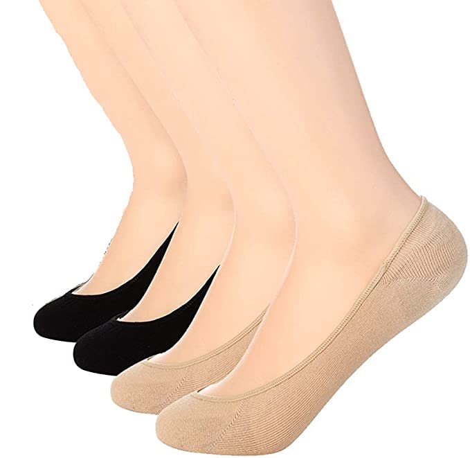 Low Cut Liner Socks For Women - No Show Non Slip Hidden Invisible Soks for Flats Boat, Summer Women Socks - 1 Pair-image-5