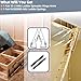 Sconva 55-2 Attic Ladder Hinge Arms with Springs Replacement Kit Compatible with Werner Mk5, WU2210, W2208, W2210 Attic Ladders Parts, Fits for Werner Attic Ladders Manufactured After 2010