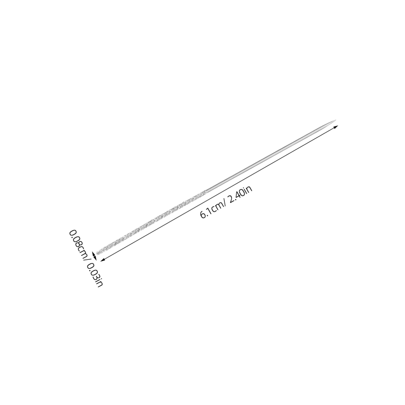 Beatifufu Tool 15pcs Knurled Needle Large Needle for Clothing Repair Thread Snag for