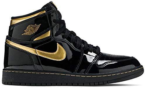 Jordan Air Jordan 1 Retro Mens - Black Metallic Gold - 44 EU