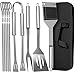 Kit de Utensilios de Acero Inoxidable para Barbacoa - Con Maletín de Transporte - Resistentes a Altas Temperaturas