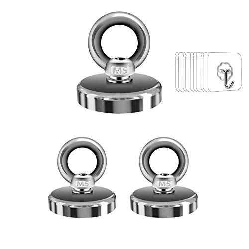 最安値 超強力マグネットフックマグネットフック耐荷重80kg 3個 強力なマグネットフック スティッキーフックの価格比較
