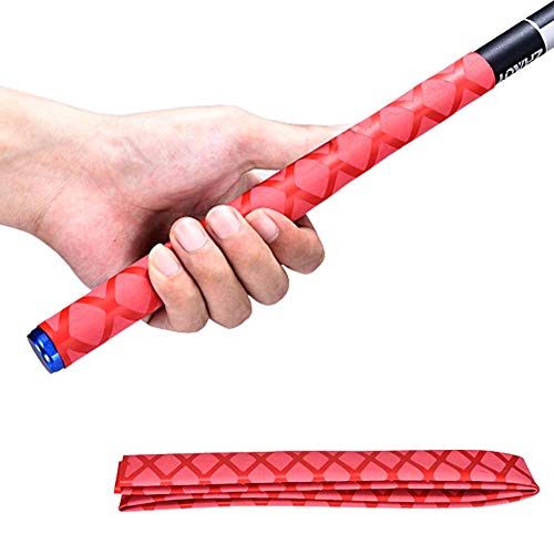 Calistouk 1 m Caña de pescar Mango estático antideslizante Envoltura termoencogible Tubo Aislamiento Impermeable Raqueta Mango Agarre...