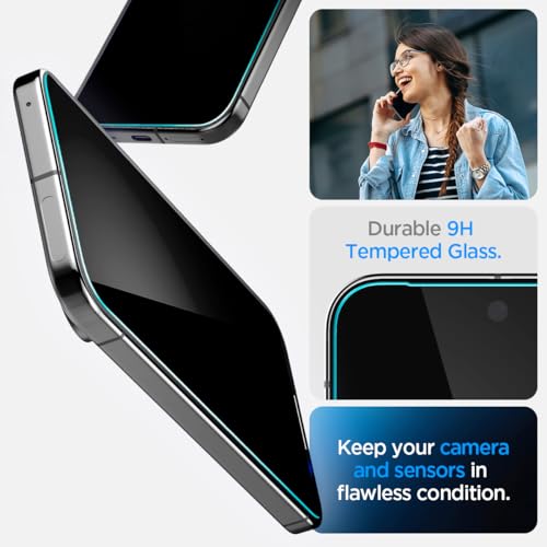 Spigen EZ Fit Privacy Tempered Glass Screen Protector Guard For Pixel 9 Pro XL -2 Pack 5