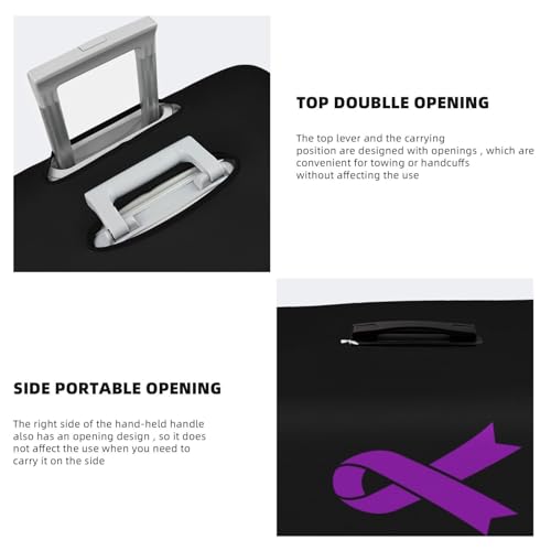 Travel Luggage Cover Vintage Pancreatic Cancer Awareness Fashion Washable Baggage Suitcase Protector Fit For Luggage Small4