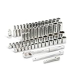 GEARWRENCH56 Pc. 3/8' Drive 6 Pt. 120XP Mechanics Tool Set, Standard & Deep, SAE/Metric - 80550P