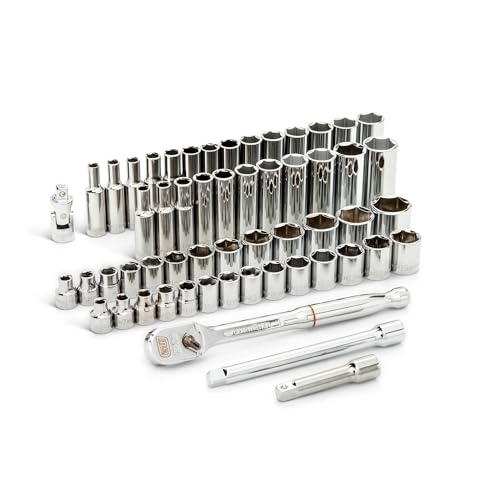 GEARWRENCH56 Pc. 3/8 Drive 6 Pt. 120XP Mechanics Tool Set Standard & Deep SAE/Metric - 80550P