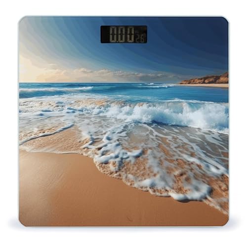 Báscula Digital de Baño FekiLoot con Vidrio Templado miniatura 1