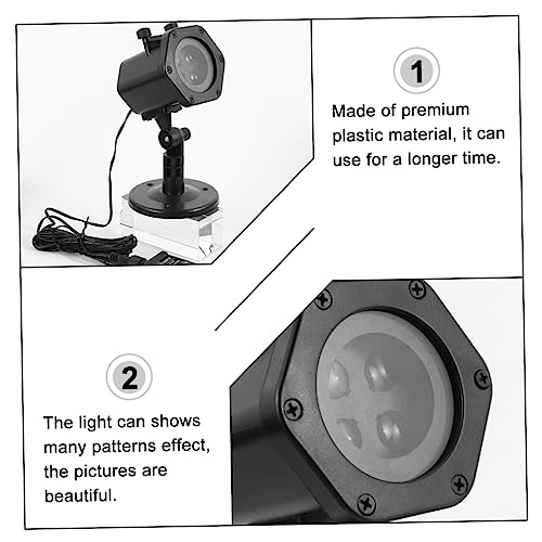 NOLITOY 1 Conjunto De Luzes Do Projetor De Halloween De Natal Suprimentos De Natal Projetor De Floco