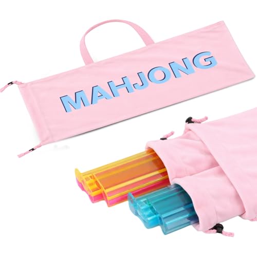 Bolsa para guardar racks Mahjong con asas y cierre