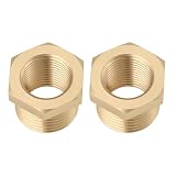 YINETTECH 2pcs Zündkerzengewinde Adapter M18x1.5 zu M14x1.25 Messing Reduzierstück für Klassische Motorräder