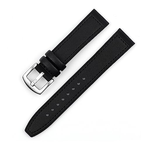 Bracelet de montre en silicone pour homme résistant à la sueur cuir
