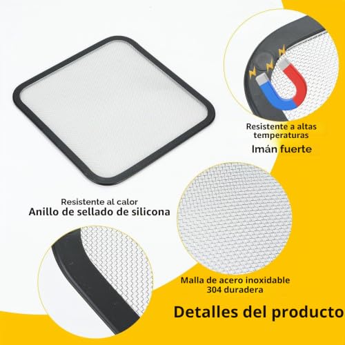 Miniatura 4 de 2 Unidades Protector Antisalpicaduras Para Freidora De Aire Cosori Turboblaze Cp158 5,5l 6,0l 6,2l Turbo Tower 10,8l Anti Salpicaduras Para Philips Hd9285 91 Xxl 7,2l Y Hd9270 91 Xl 6,2l