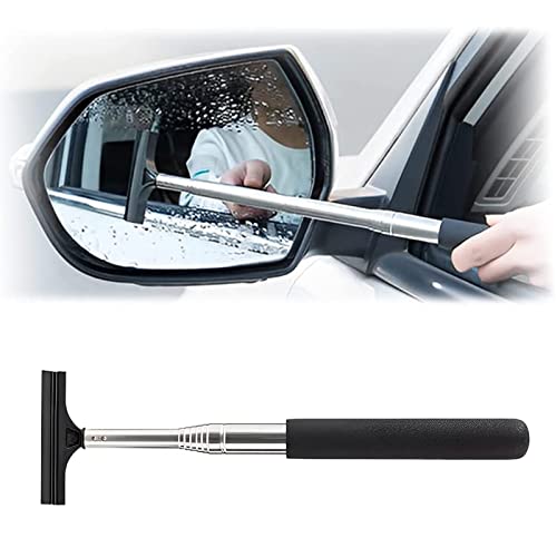 FINEVERNEK Raclette à vitre Professionnelle pour Voiture, Essuie Glace de Rétroviseur Rétractable, la Longueur d'expansion est jusqu'à 96 cm