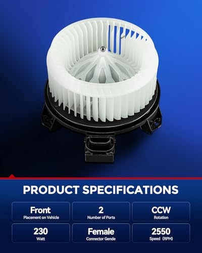 Image of KAX AC Blower Motor Fit for Honda Civic 2006-2011, for Jeep Wrangler 2007-2010 - HVAC Heater Blower Motor Replaces# 75821,79310SNAA01, 79310-SNA-A01, PM9177, 700194
