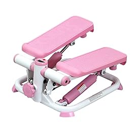 Sunny Health & Fitness Exercise Stepping Machine, Portable Mini Stair Stepper for Home, Desk or Office Workouts in Pink