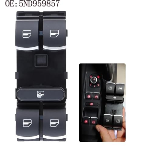 Commande lève-vitre interrupteur de vitre électrique Passat Golf 5ND959857 - 3