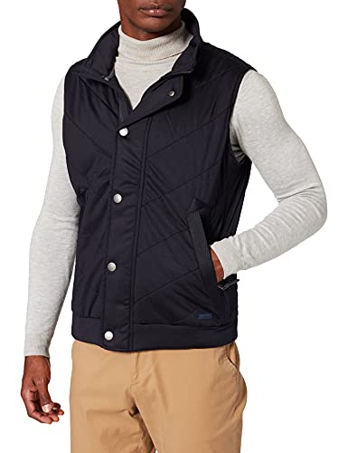 Pierre Cardin Sweat-Shirt Vest Stand-up Collar Zipp Performance Fleece, Bleu, XXL Homme