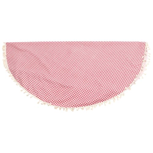 Nappe ronde en coton-polyester de qualité supérieure pour table