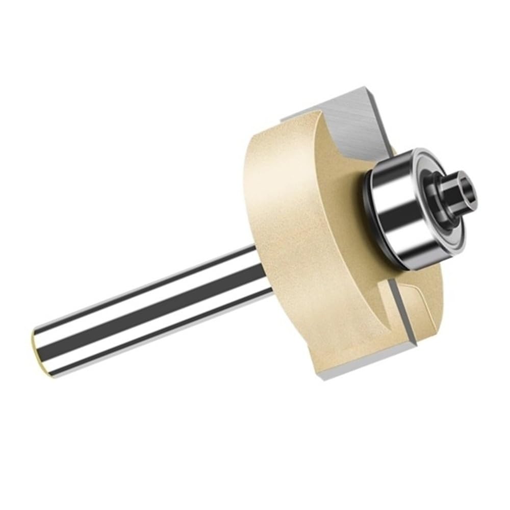 Broca enrutadora de ranura en T for carpintería con rodamiento, vástago 6/6,35mm, corte de 3-16mm(6mmx31.7mmx12mm)