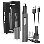 Nose Hair Trimmer and Eyebrow Trimmer, Rechargeable Professional Painless Eyebrow Razor for Ear Beard Hairline, 2 in 1…