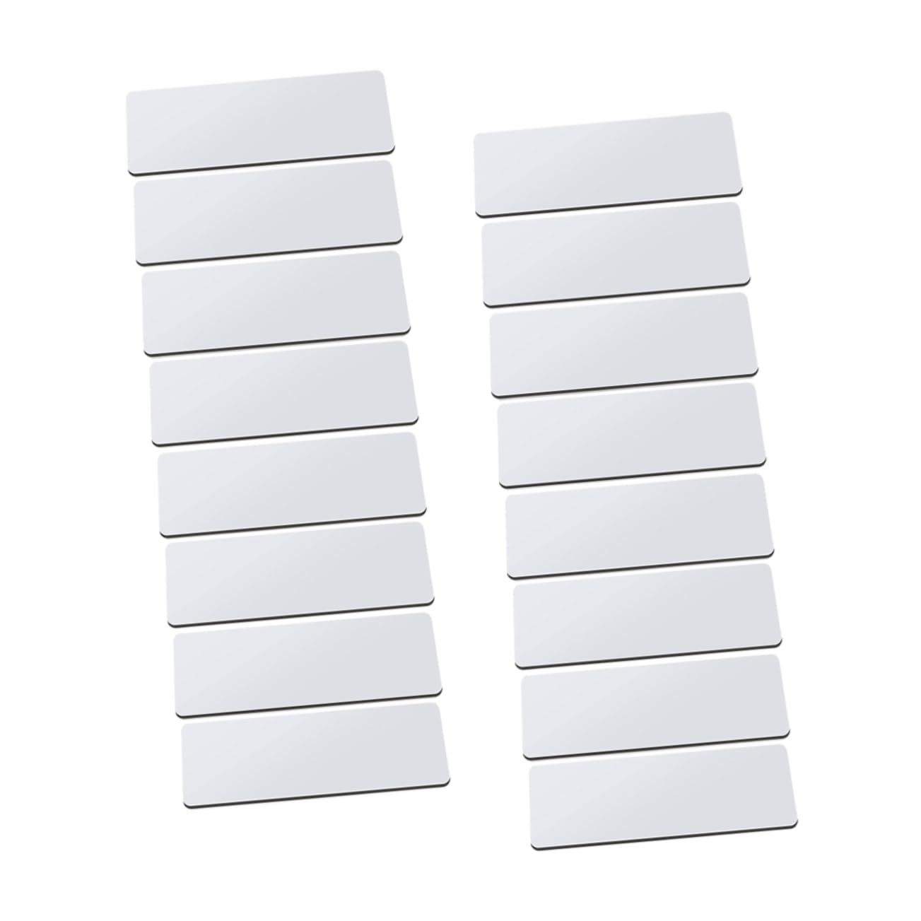 SHINEOFI 2 Sätze Personalisiertes Arbeitsabzeichen Personalisiertes Namensschild Leer Magnetische Namensschilder Wiederverwendbar Stift Mit Namensschildern Für Schüler Metall 16 Stücke * 2