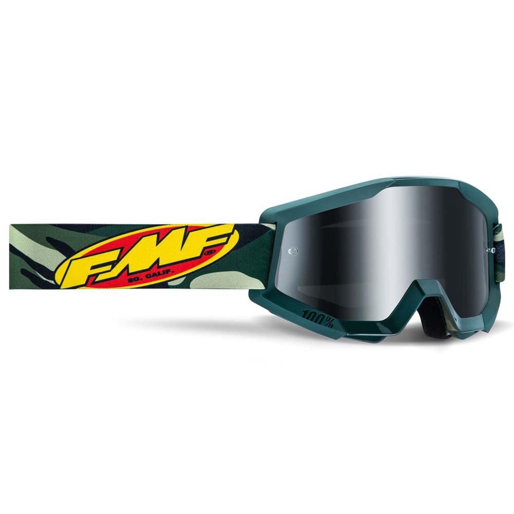 FMF POWERCORE - Gafas de asalto camufladas con lentes plateadas
