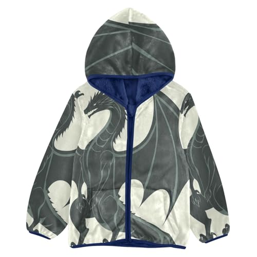Legend Dragon Girls Fleece Jacket Girls Fall Jacket Girls Zip Up Hoodie Girls Sherpa Jacket 2-10T