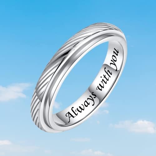 Miniatura 4 de Anxiety Ring for Daughter Fidget Ring for Women - 925 Sterling Silver Rings for Teen Spinner Rings Jewelry for Women