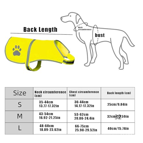 Reflektierende Hundeweste | Reflektierende Hundeschutzweste – hohe Sichtbarkeit für kleine, mittelgroße und große Rassen, Walking, Training, Wandern