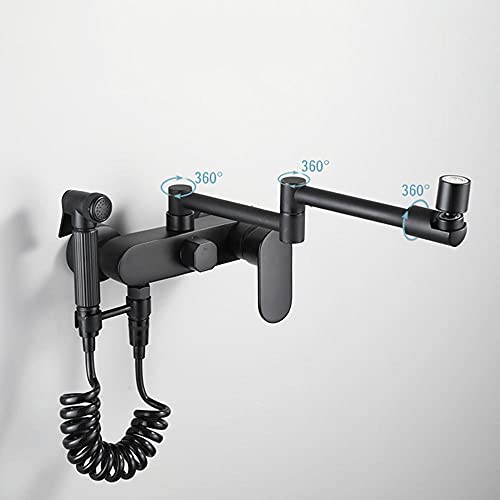 Grifo de cocina plegable de pared para evitar salpicaduras e incomodidad 2