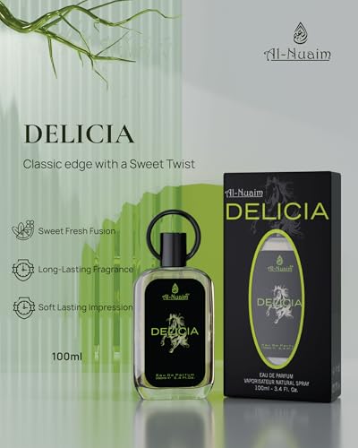 Image of Al-Nuaim Delicia Eau De Parfum For Men & Women - 100ml | Long Lasting Perfume