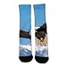 UTRSIFB Girl's Leisure Sports Socks, All Season Stockings, Soft Fashion Breathable Dress Decor Boots Socks Cool Bald Eagle