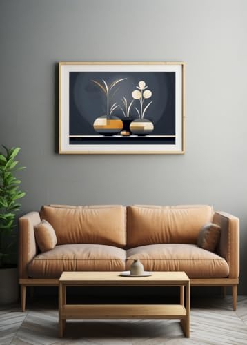 Décoration murale grande taille au design géométrique et finitions soignées