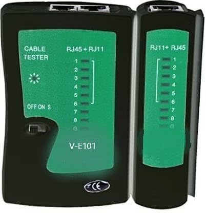 RJ45 and RJ11 Network Cable Tester, Test double-twisted cables 1, 2, 3, 4, 5, 6, 7, 8 and Ground, LAN Ethernet RJ45 Testing Tool Tester.(veggieg)(K)-image-36