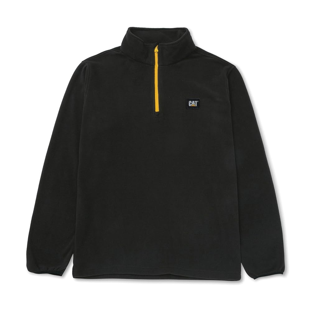 CAT Caterpillar Microfleece Quarter Zip Black/Yellow