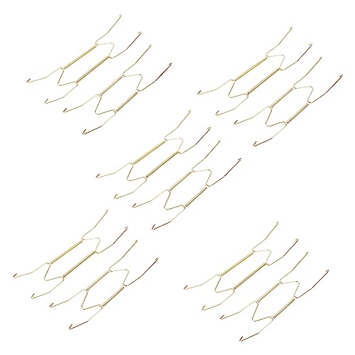 Holibanna Plate Wall Hangers Spring 10pcs Wire Plate Hanger Holder Art Class Wire for Wall