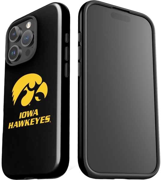 Skinit Impact Phone Case Compatible with iPhone 16 Pro - Officially Licensed University of Iowa Hawkeyes Design