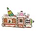 Kurt Adler 7-inch LED Gingerbread Train with Tree Table Piece