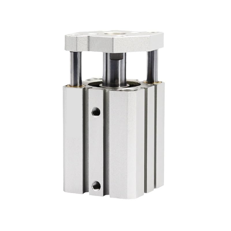Vérin pneumatique CQMB20 avec guidage intégré course 15mm double effet sans aimant
