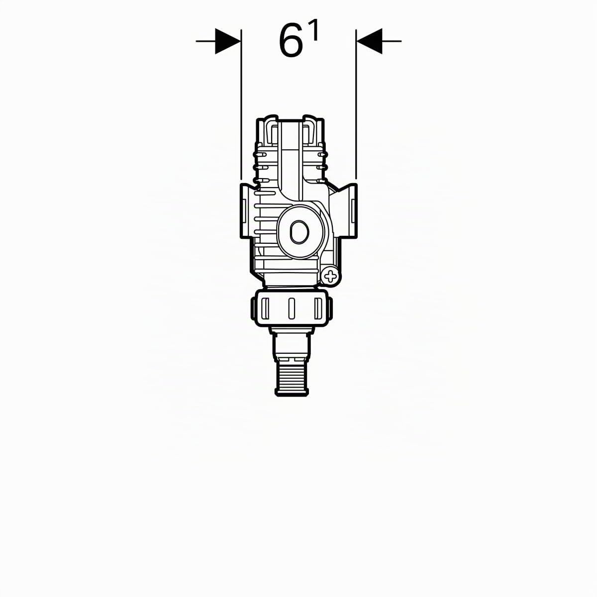 GEBERIT 240.784 Robinet flottant pour boîte Combifix Type-383