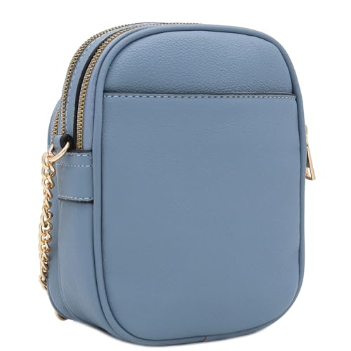 Image of FashionPuzzle Multi Pocket PU Leather Casual Medium Crossbody Bag with Adjustable Strap