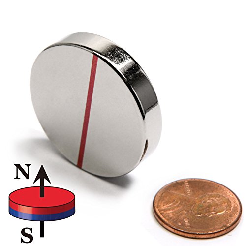 image for CMS MAGNETICS N52 Super Strong Neodymium Disc Magnets Dia 1.26 x 1/4