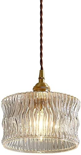 Chandelier en verre artisanal japonais avec hauteur réglable