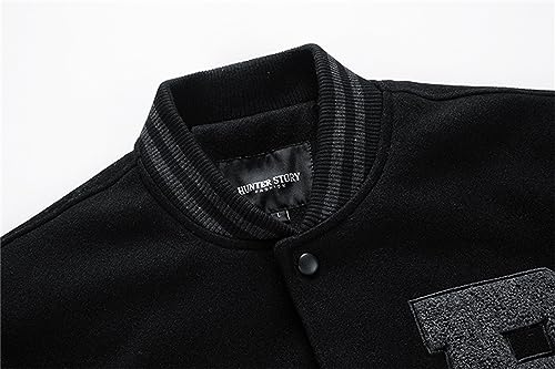 Varsity Jacket Men Leather Sleeve Slim Fit College Baseball Jackets Embroidered Letterman Bomber Coats Streetwear Fall3