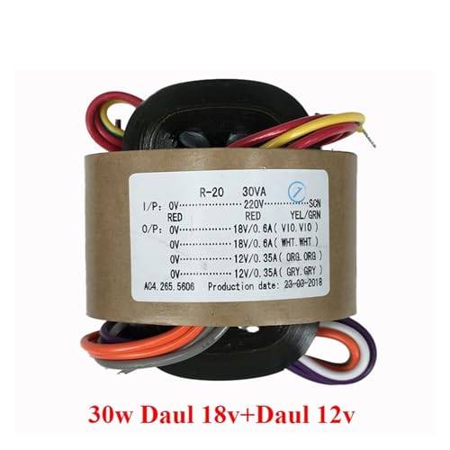 Transformateur audio Type R 30W élimine le ronflement double 18V 12V - 2