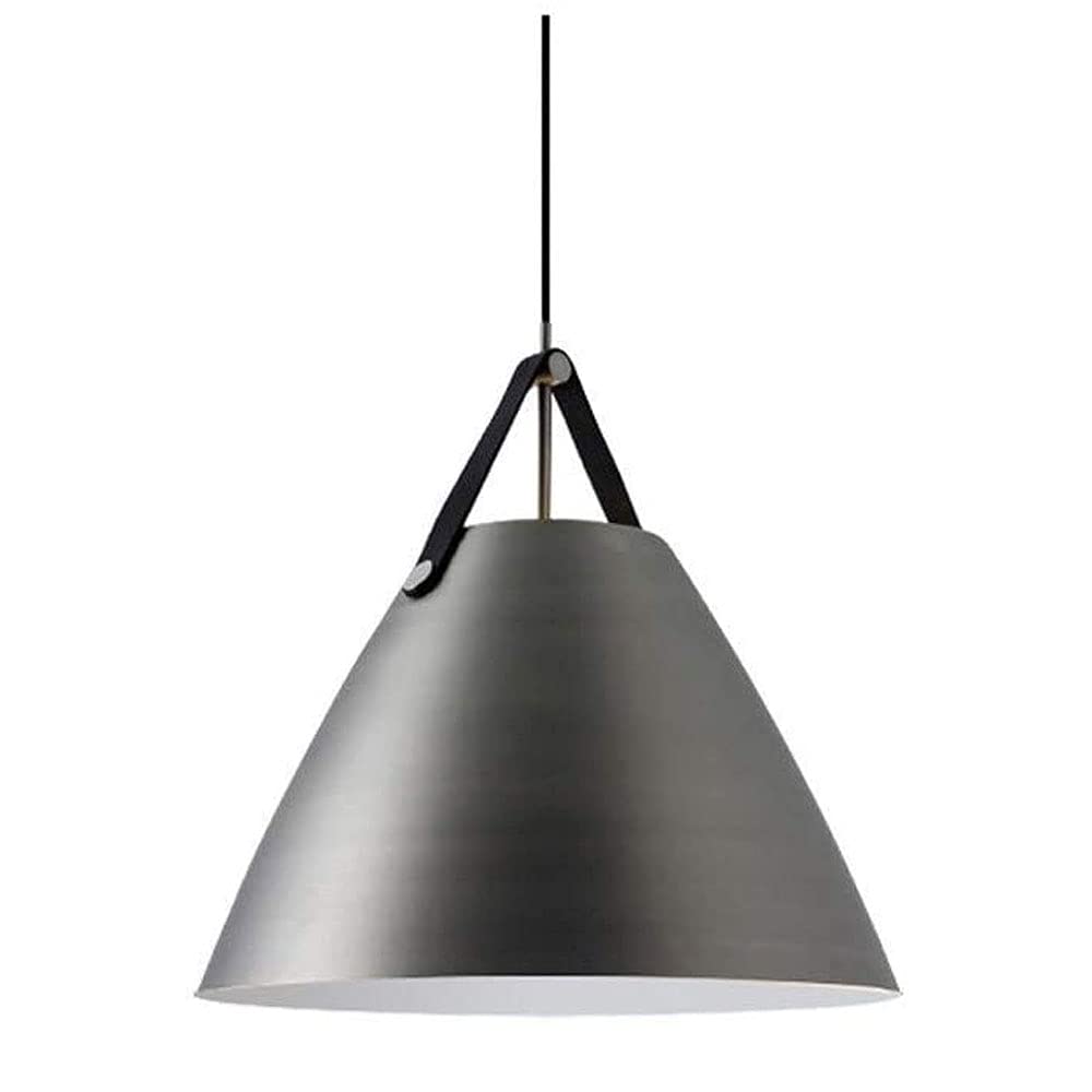 HXYSXHJUO Minimalist E27 Hanging Lamp - Adjustable Aluminum Chandelier for Restaurant, Kitchen, and Living Spaces (White)(Grey)