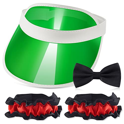 Hicarer 3 Pcs Casino Dealer Costume Set Includes Green...