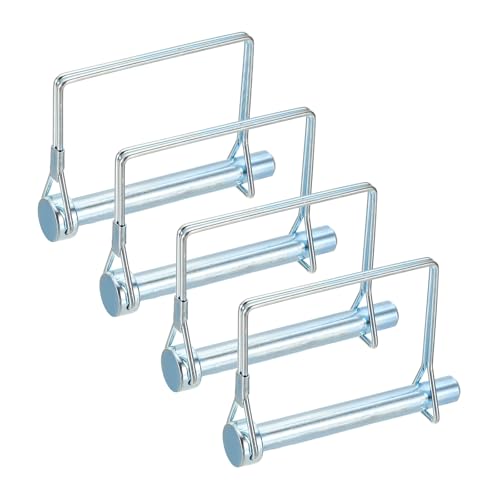 Pasador de acoplamiento de remolque cuadrado 3/8 x 3-5/32 pulgadas de acero zincado set de 4 piezas
